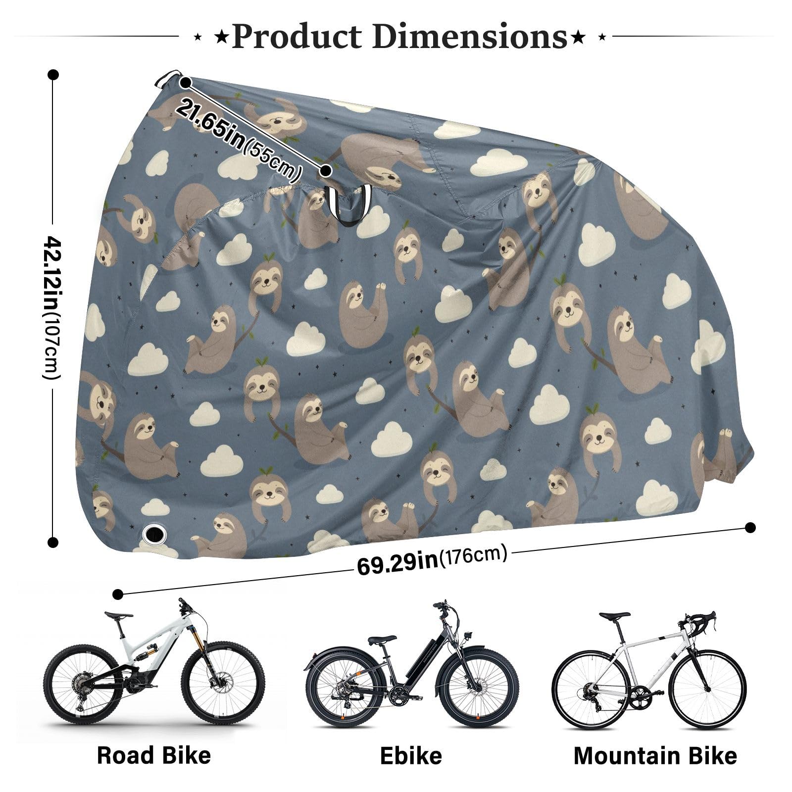 Housse de vélo en polyester imperméable, isolation thermique