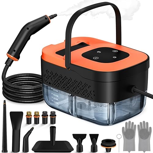 Steam Cleaner, Portable Steamer for Cleaning with 16pcs Accessories, 6-Level