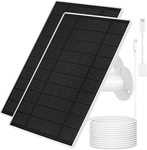Miniatura 6 de Cargador de panel solar para Arlo Essential 2K para exteriores (2ª generación)/cámara Essential XL (2ª generación)/cámara Essential Spotlight, USB C