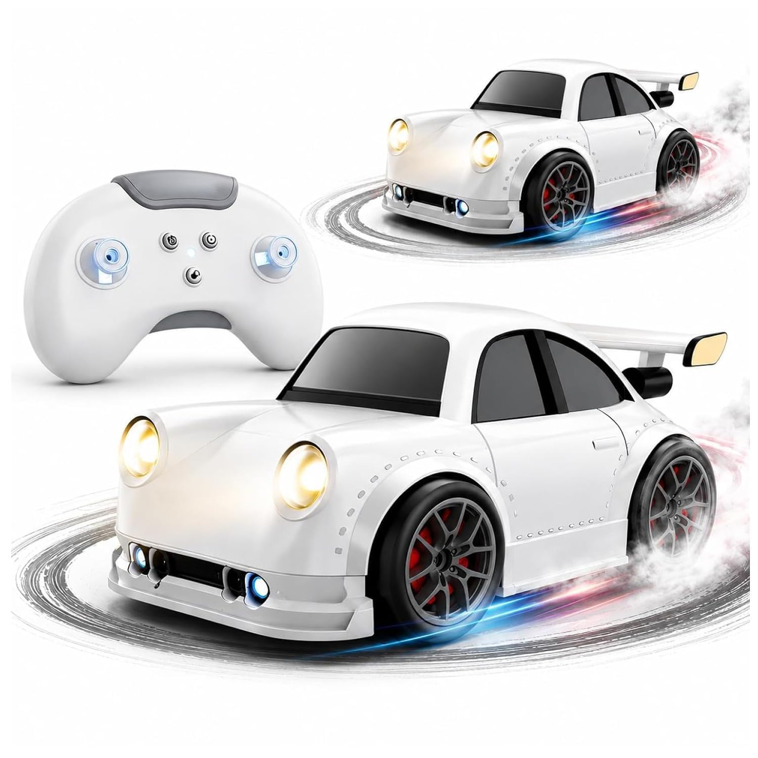 Remote Control Intelligent Sensor Drift Car for Kids – 4 Wheel Drive Mini RC Drifting Car with Follow Me, Escape Mode, Music & LED Lights Toy Gifts for Boys Girls-image-12