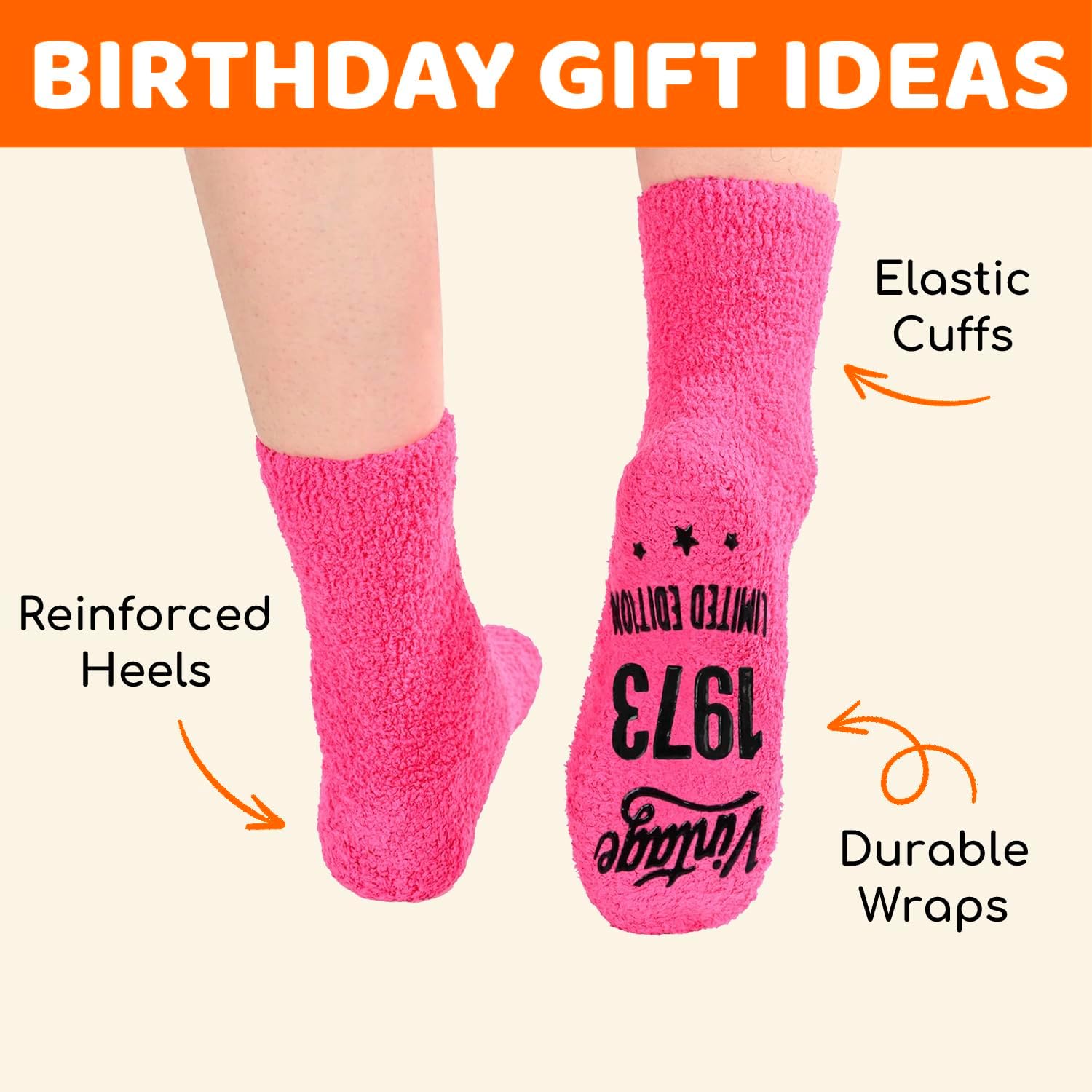 HAPPYPOP 56th 61st Birthday Gifts - Birthday Socks for Mom, Gifts for Women Ages 51-60 - Image 5
