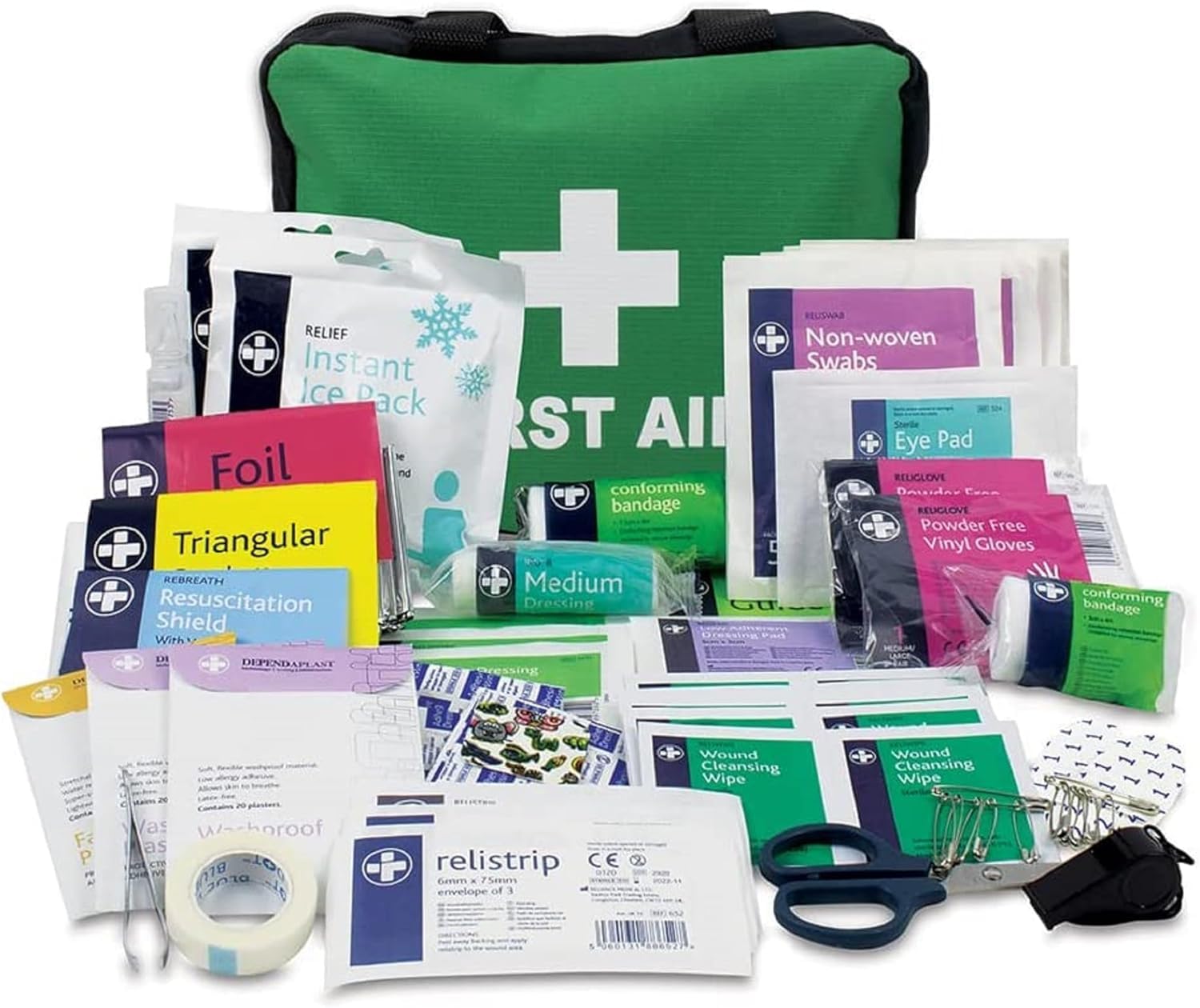 Lewis Plast Premium First Aid Kit 160 Pieces – Complete Emergency & Survival Kit with Eyewash, Cold Packs & Blanket – Large Capacity for Home, Car, Travel & Workplace Safety