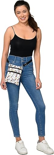 Miniatura 6 de Disney Bolsa de pasaporte cruzado de viaje Mickey Minnie Eeyore Stitch All Over Print