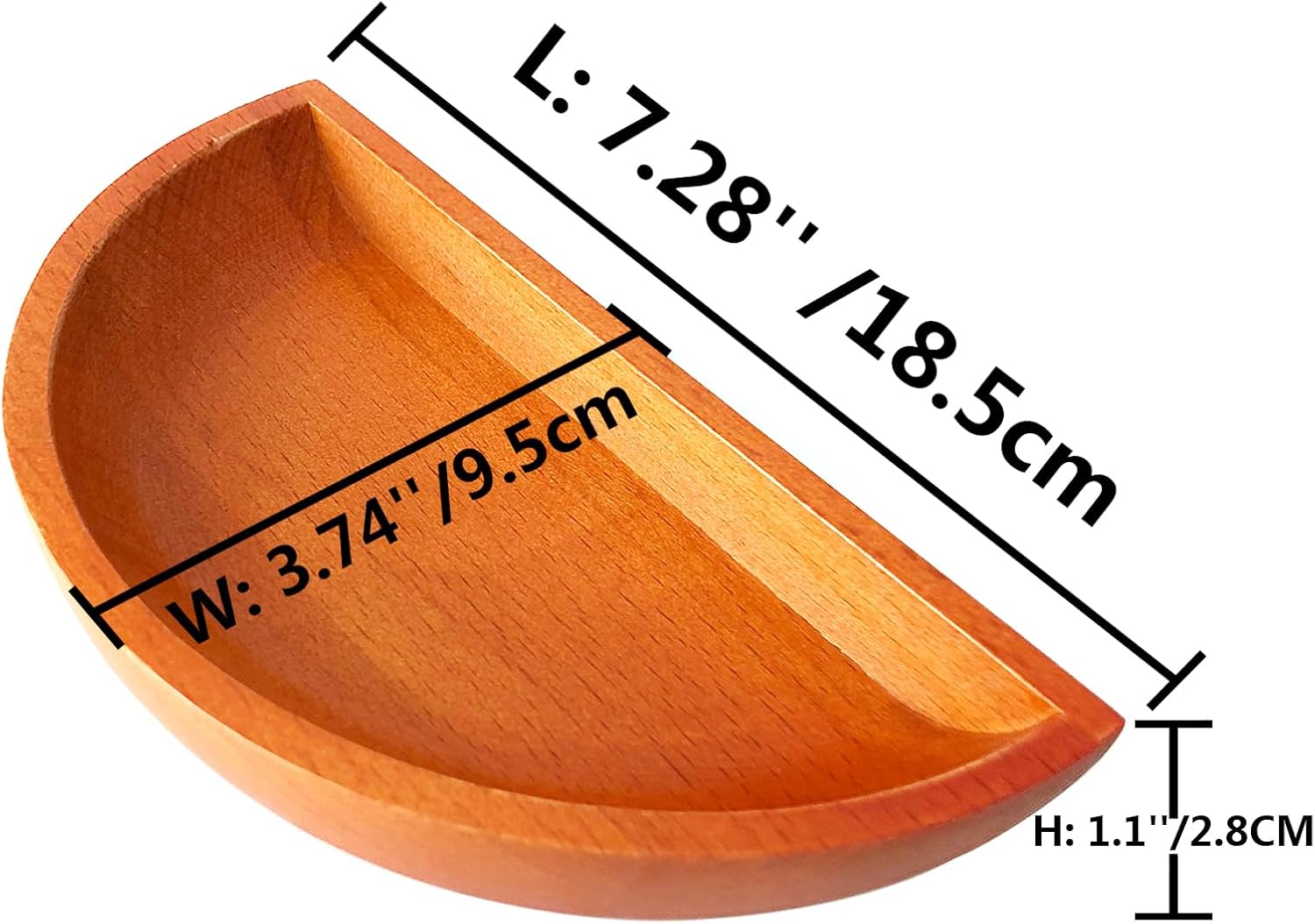 Yuanhe Craps Dice Boat Tray - Wood Casino Dice Bowl Holder Storage Pouch for Craps Game Table