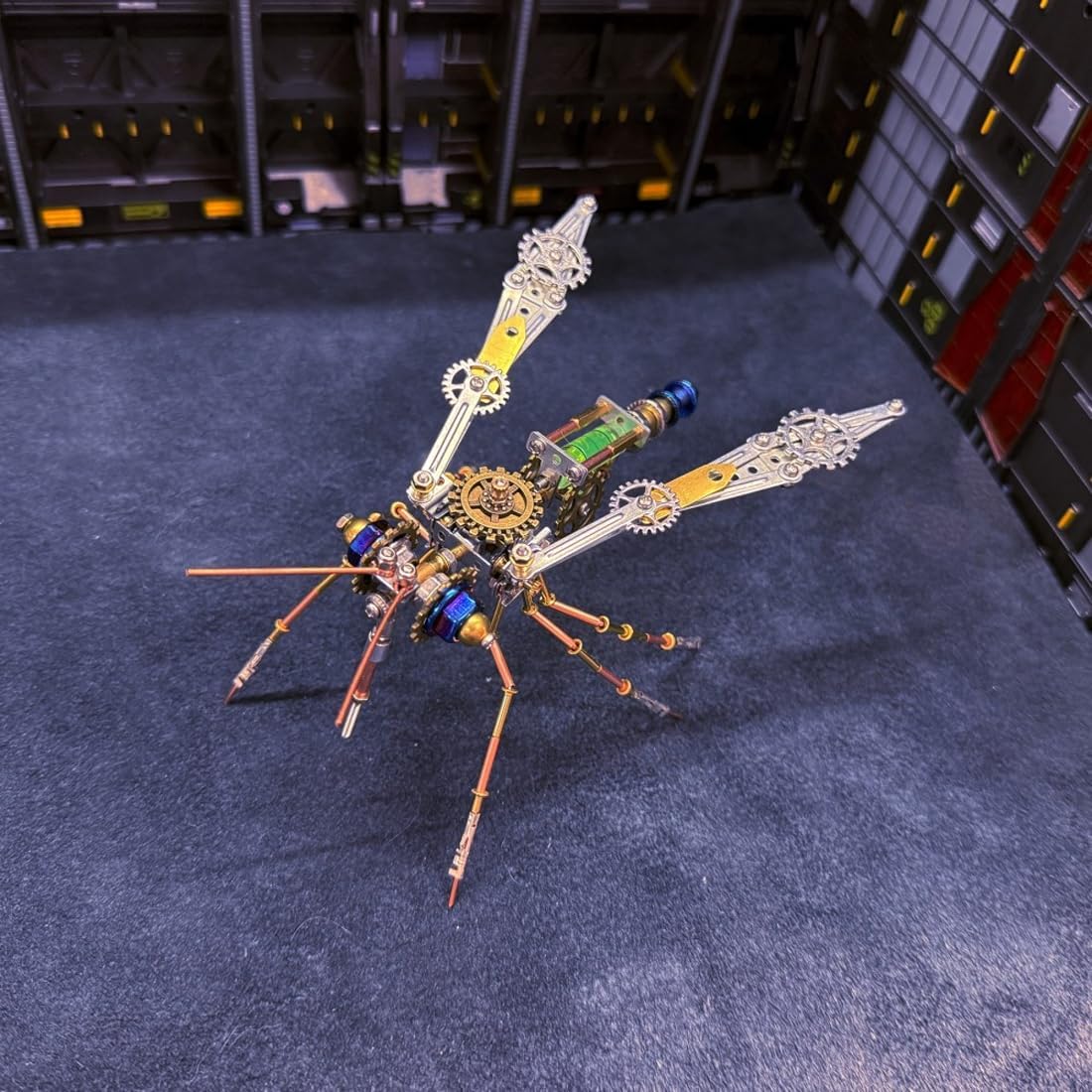 3D Metal Puzzle Mosquito Model Kit for Adults, 223 Pieces Steampunk Insect DIY Assembly Mechanical Models for Advanced Builders Collectors Hobby Gifts Desktop Display