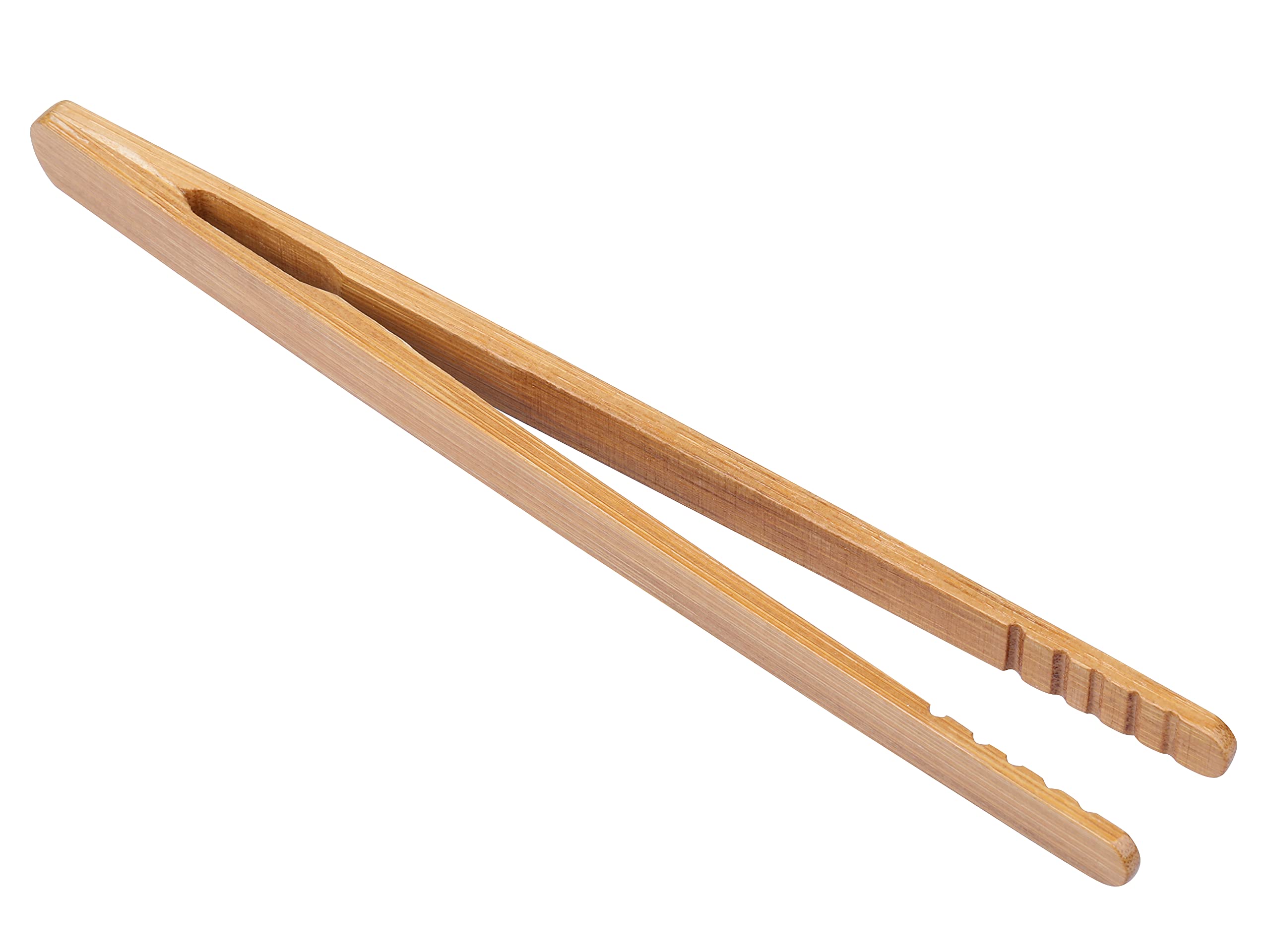 Juego de 2 pinzas para tostadas de bambú de 7 pulgadas, para tostadora, pequeñas pinzas de cocina, resistentes al calor, utensilios de cocina naturales para tostadas, tocino, pepinillos, bagels 2