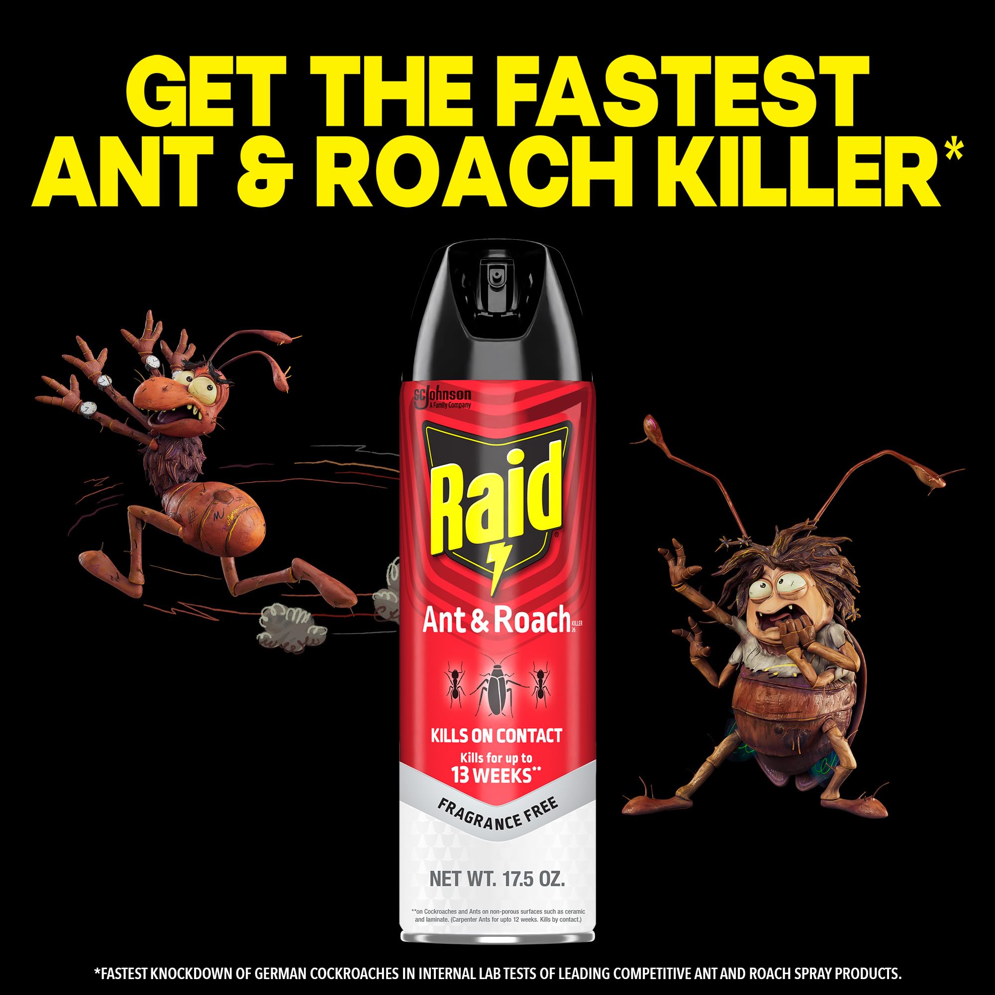 Amazon.com: Raid Ant & Roach Killer, Fragrance Free Bug Killer for Home  Use, Kills Bugs on Contact, 17.5 Oz, 2 Count : Patio, Lawn & Garden