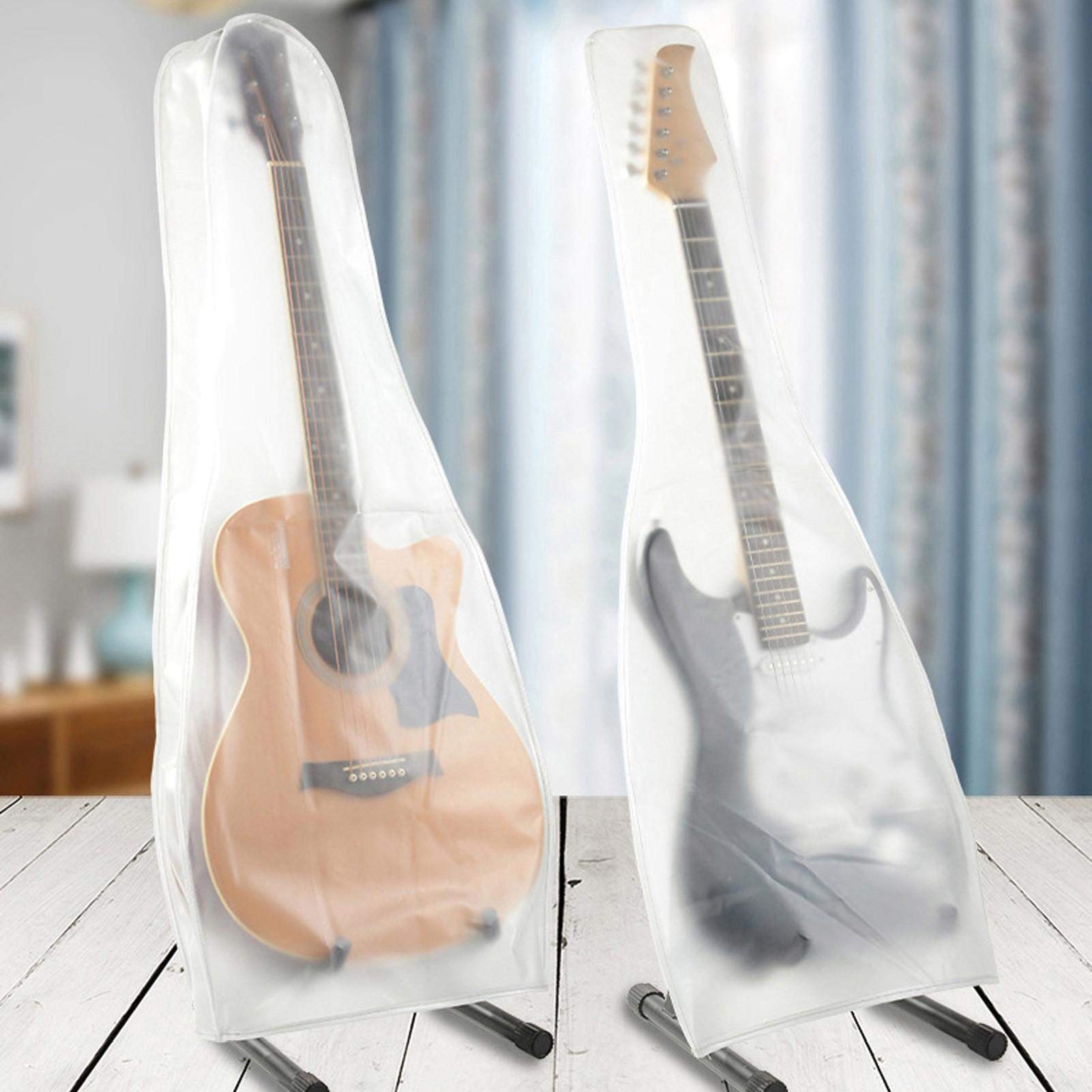 Custodia antipolvere per chitarra, anti-polvere, per chitarra elettrica, custodia per chitarra, sacchetto antipolvere lavabile, anti-polvere, per chitarra folk e chitarra elettrica