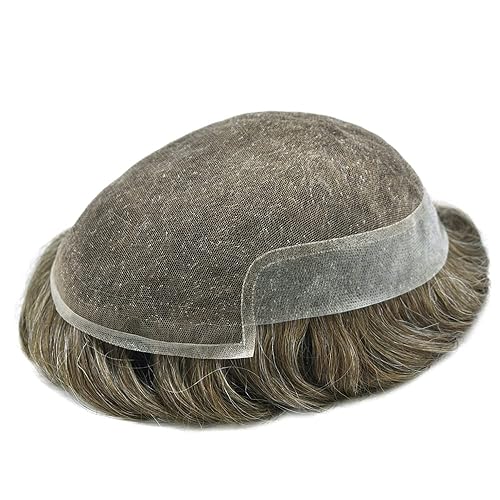 Vista 311 de Mens Toupee Hair Piece Human Hair Replacement System For Men Soft French Lace Men Hair System Hairpieces For Men Toupee For Men Protesis Capilar