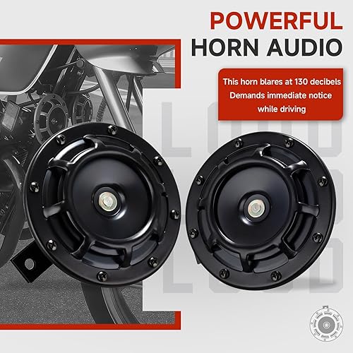 Miniatura 2 de Bocina de tren súper fuerte para camión, tren, barco, automóvil, bocinas eléctricas de aire, kit de bocina doble impermeable de 12 V, sonido furioso