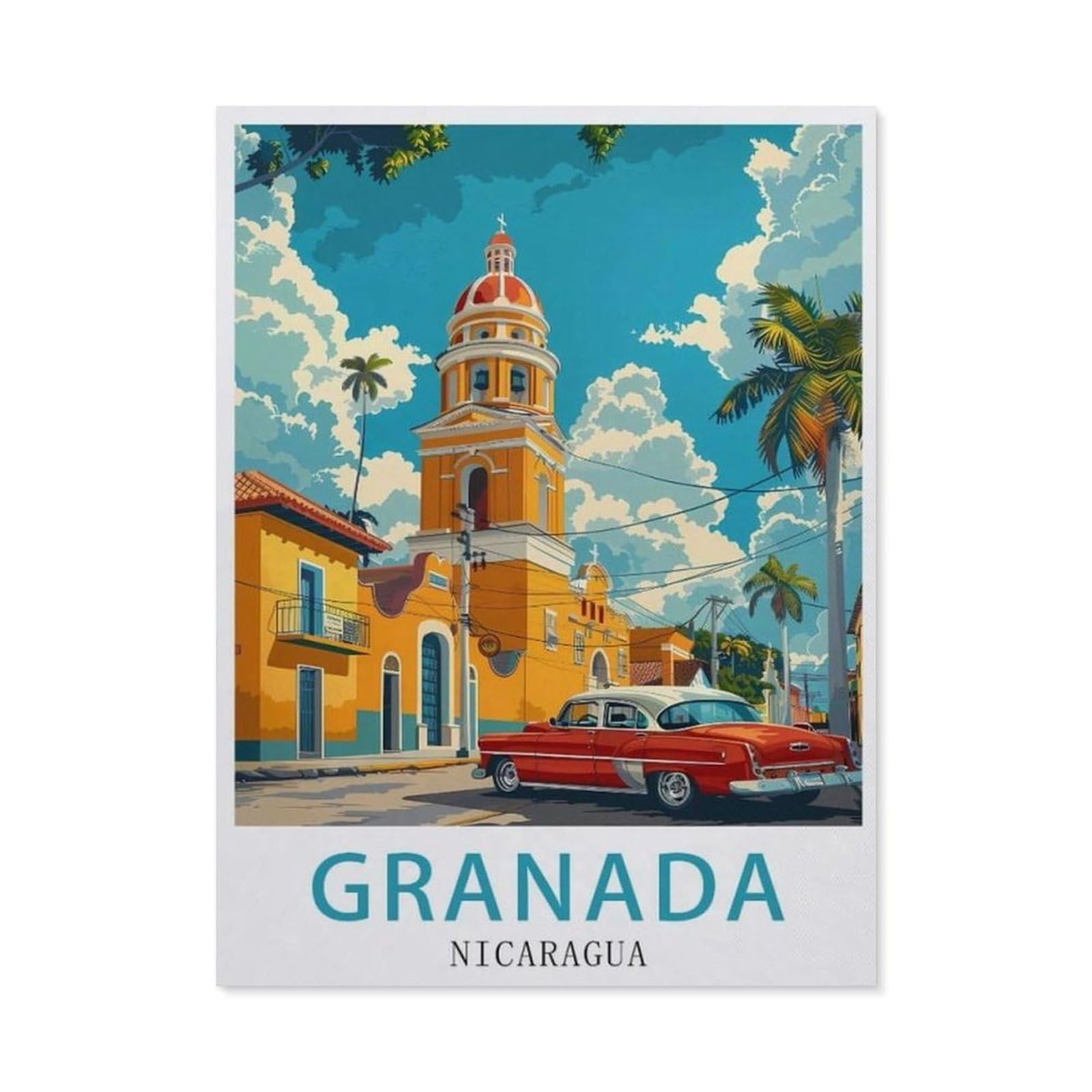 Nicaragua Granada，Jigsaw Puzzles 1000 Pieces for Adults, Classic Puzzle Kids Puzzle Challenging And Difficult Puzzles for Adults And Teens（75x50cm）-AY71