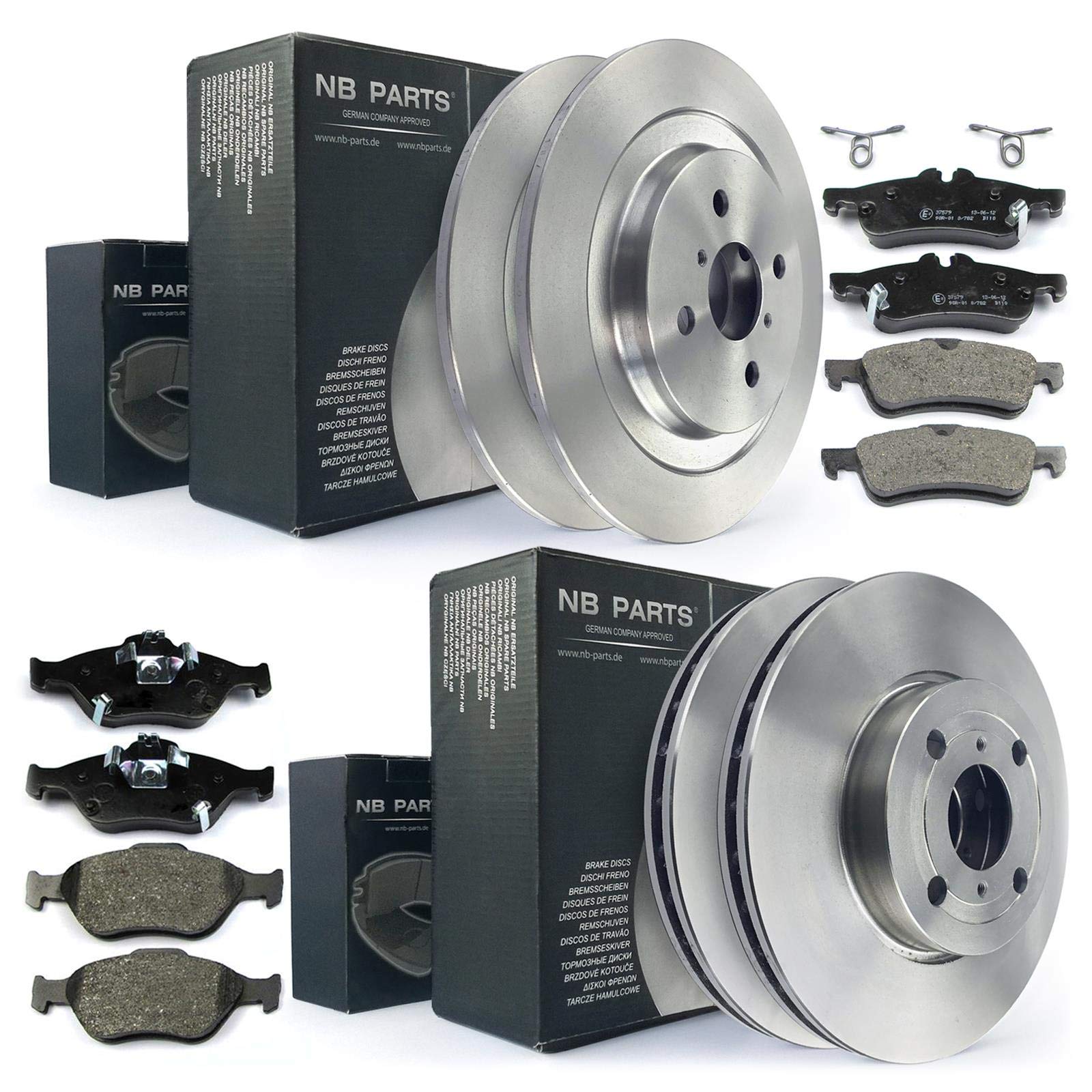 Disco de freno + pastillas de freno delantero + trasero NB PARTS Germany 10045041