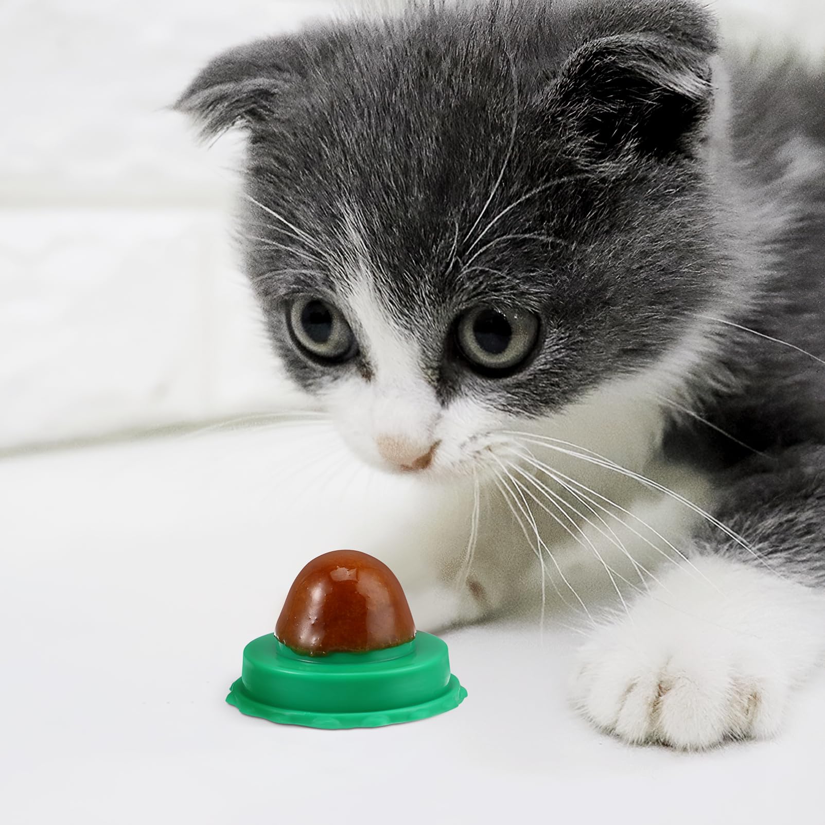 3 Set di Dolcetti per Animali Domestici di Snack per Gatti Che Leccano Caramelle Pesce Colla 10 Pezzi * 3