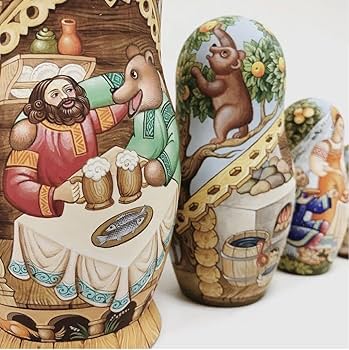 ロシア雑貨☆イコン マトリョーシカ熊(5P)オルガ作コブロフ工房 Amazon | ロシア雑貨イコン マトリョーシカ熊(5P)オルガ作