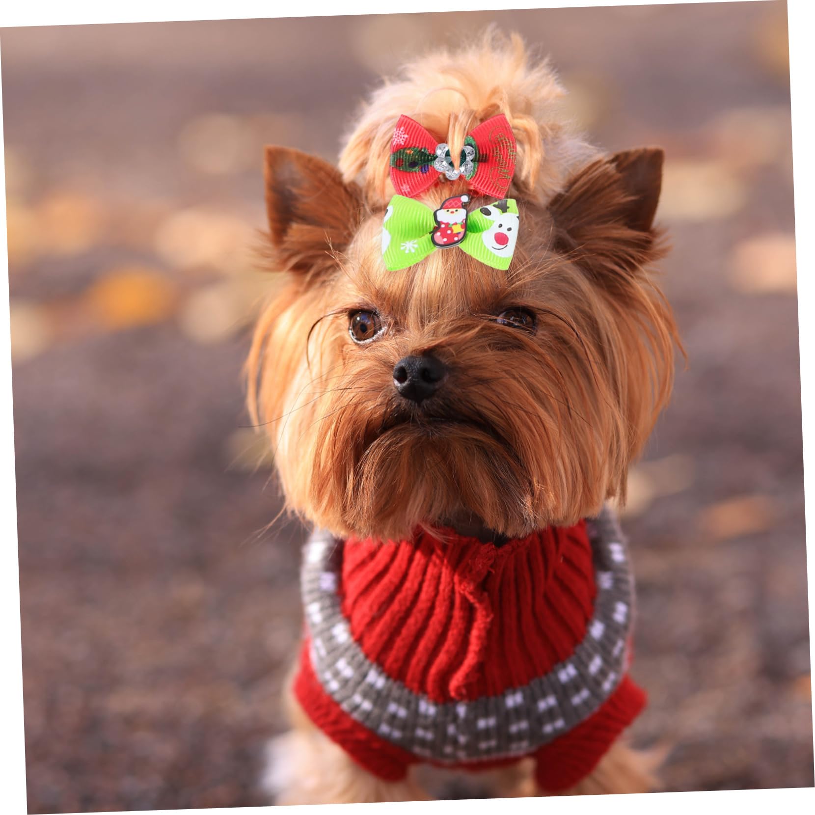 BESPORTBLE Fiocchi Cane 200 Pz Porta di Animali Domestici Ciuffo di Bowknot del Cucciolo per Animali Domestici Abito da Cane Cravatta per di Natale Cravatta per di Animali Domestici