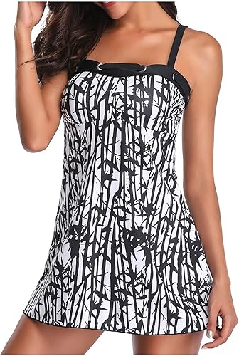 Conjunto de trajes de baño de 2 piezas para mujer con cordón halter triangular ajuste delgado control de abdomen y pantalones cortos