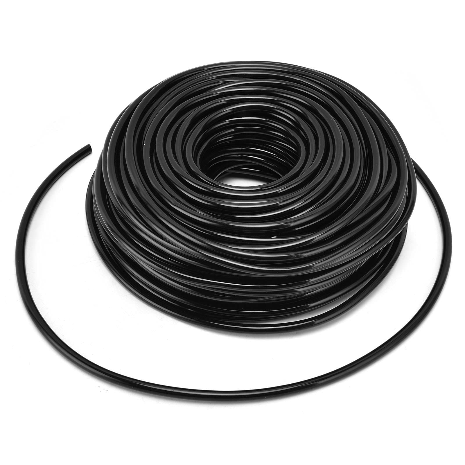 Aladeno Tuyau d'irrigation goutte à goutte en PVC noir 50 m pour jardin, parterre de fleurs, pelouse, agriculture, projet de brumisation