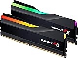 G.SKILL Trident Z5 RGB Series DDR5 RAM (Intel XMP 3.0) 32GB (2x16GB) 6400MT/s CL32-39-39-102 1.40V Desktop Computer Memory U-DIMM - Matte Black (F5-6400J3239G16GA2-TZ5RK)