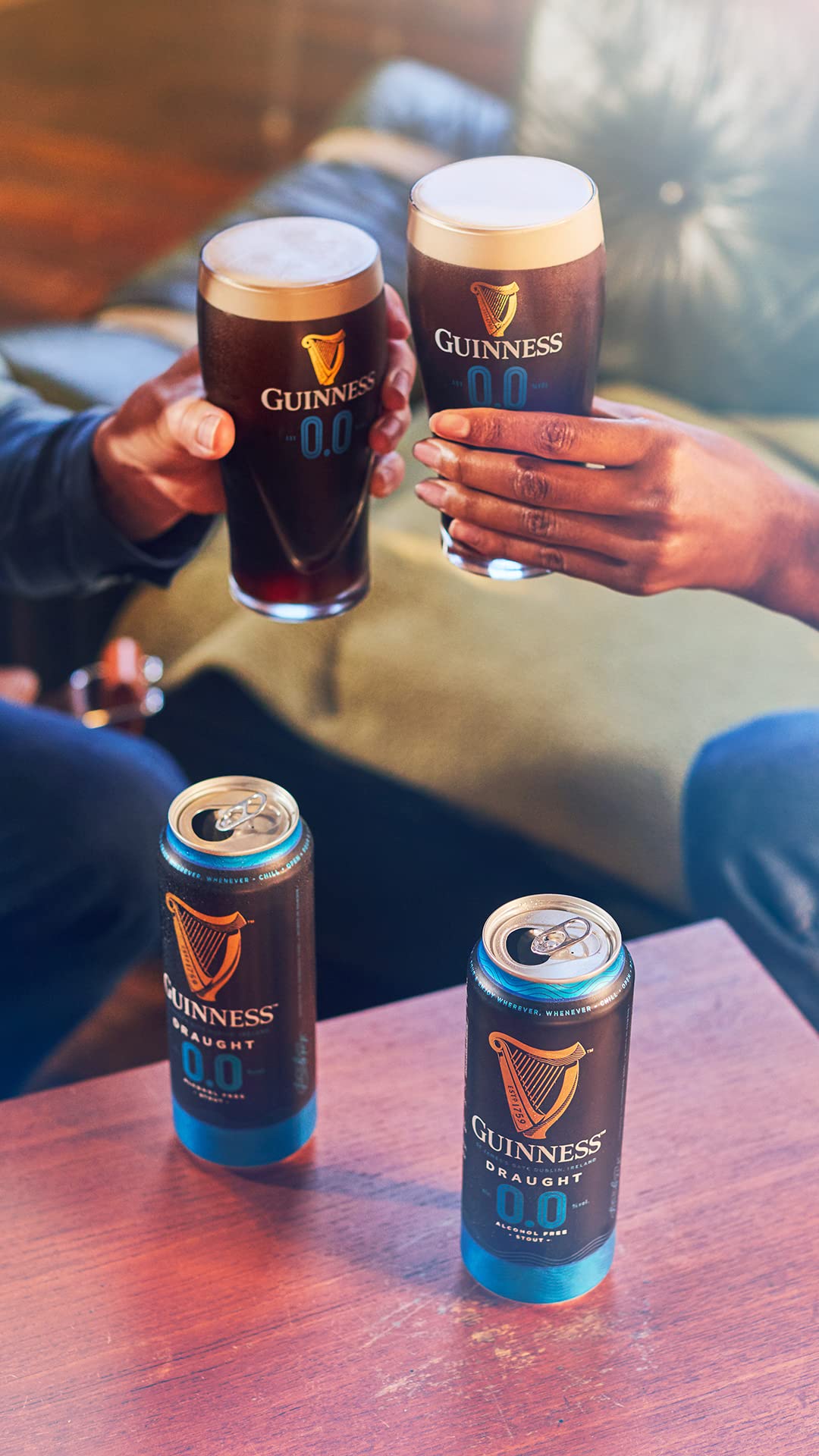 Guinness Draught 0.0 Cerveza Negra irlandesa, Pack Lata, 24 x 44 cl