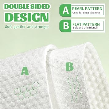Disposable Face Towel, 600 Count Biodegradable Face Towels, for Washing Soft Cotton Dry Wipes Facial Cloths Towelettes for Washing and Drying