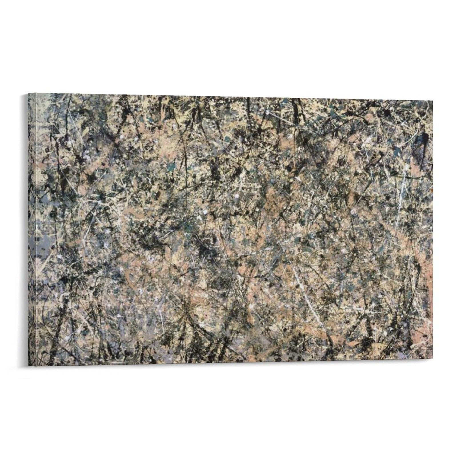 Devinee Jackson Pollock-Number 1 (Lavender Mist) Wall Art Picture Painting Poster Canvas Print Posters Artworks Bedroom Living Room Decor 12x18inch(