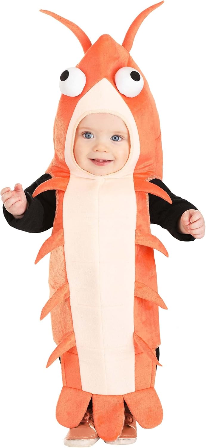 Shrimp Baby Costume for Forrest Gump Hooded Tunic & Accessories