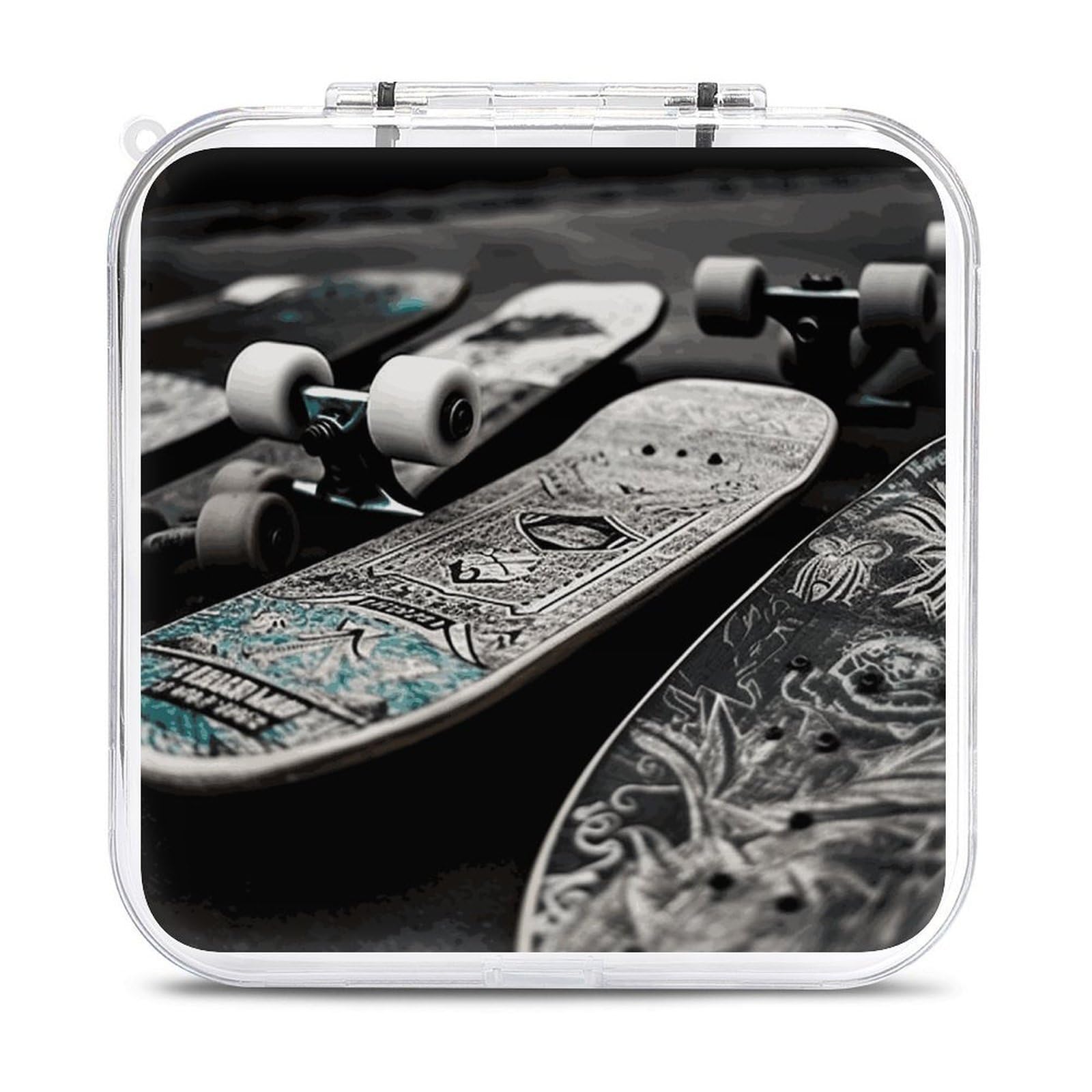 FodPand Skate Boards Switch Game Card Case Holder with 12 Cartridge Slots 2 Micro Sd Cards Storage Portable
