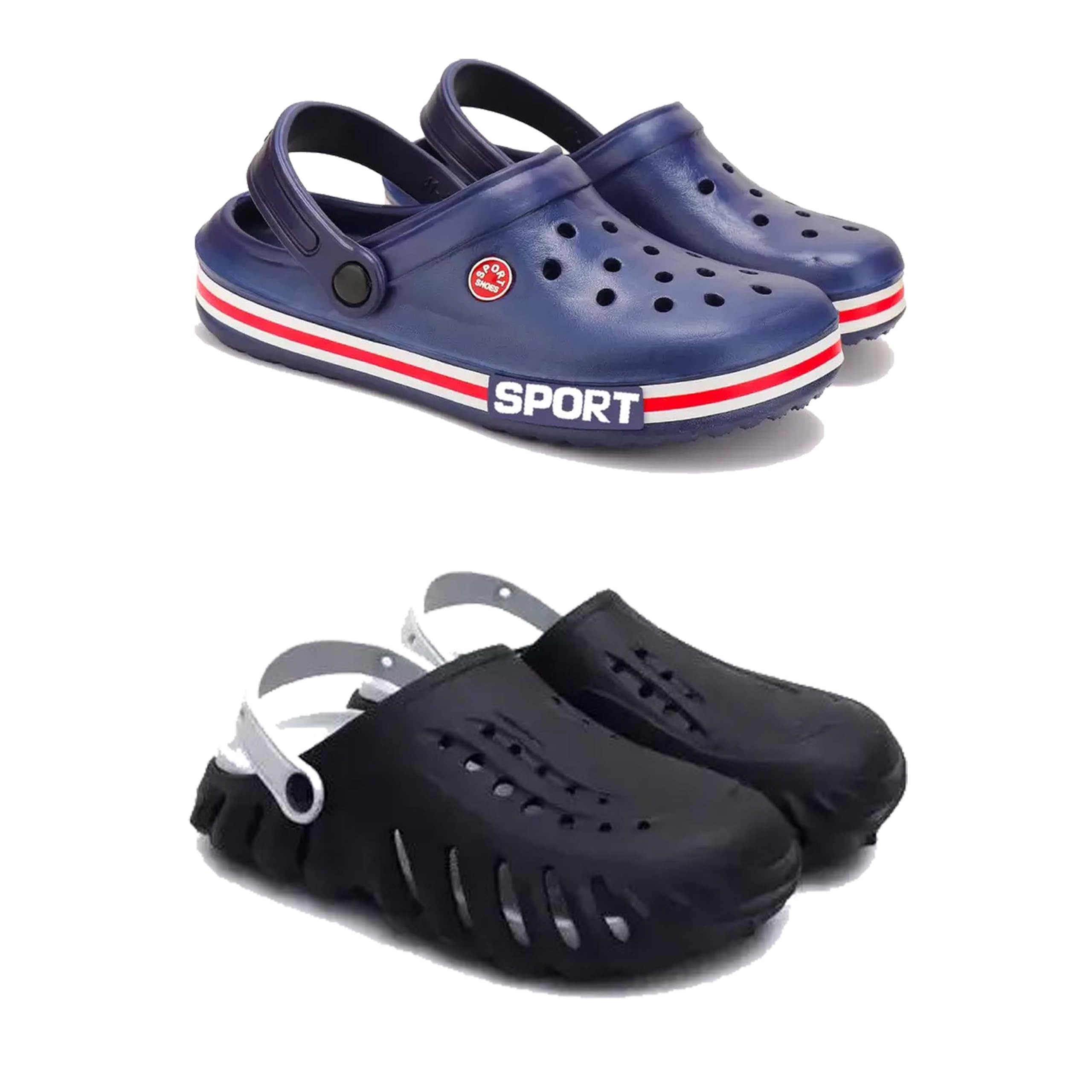 Men's Sandals Clogs| Lightweight Wear| Stylish & Easy to Wear For Men's PCV-SAN-(2-COMBO)-3015-3149