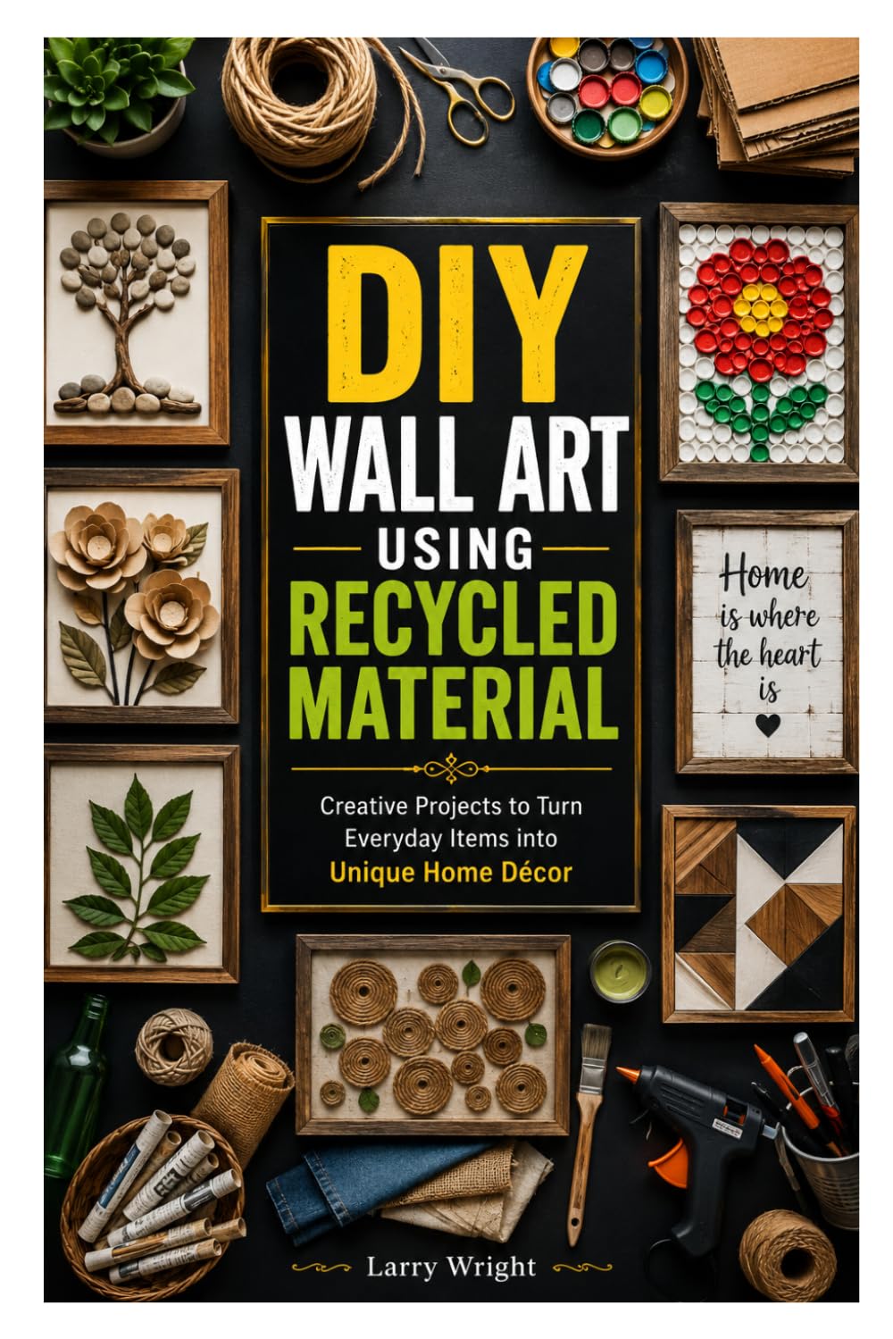 DIY WALL ART USING RECYCLED MATERIAL: Creative Projects to Turn Everyday Items into Unique Home Décor