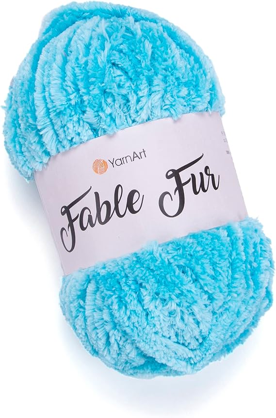 Yarnart Fable Fur Yarn (100gr), Soft Fur Yarn Chunky Fluffy