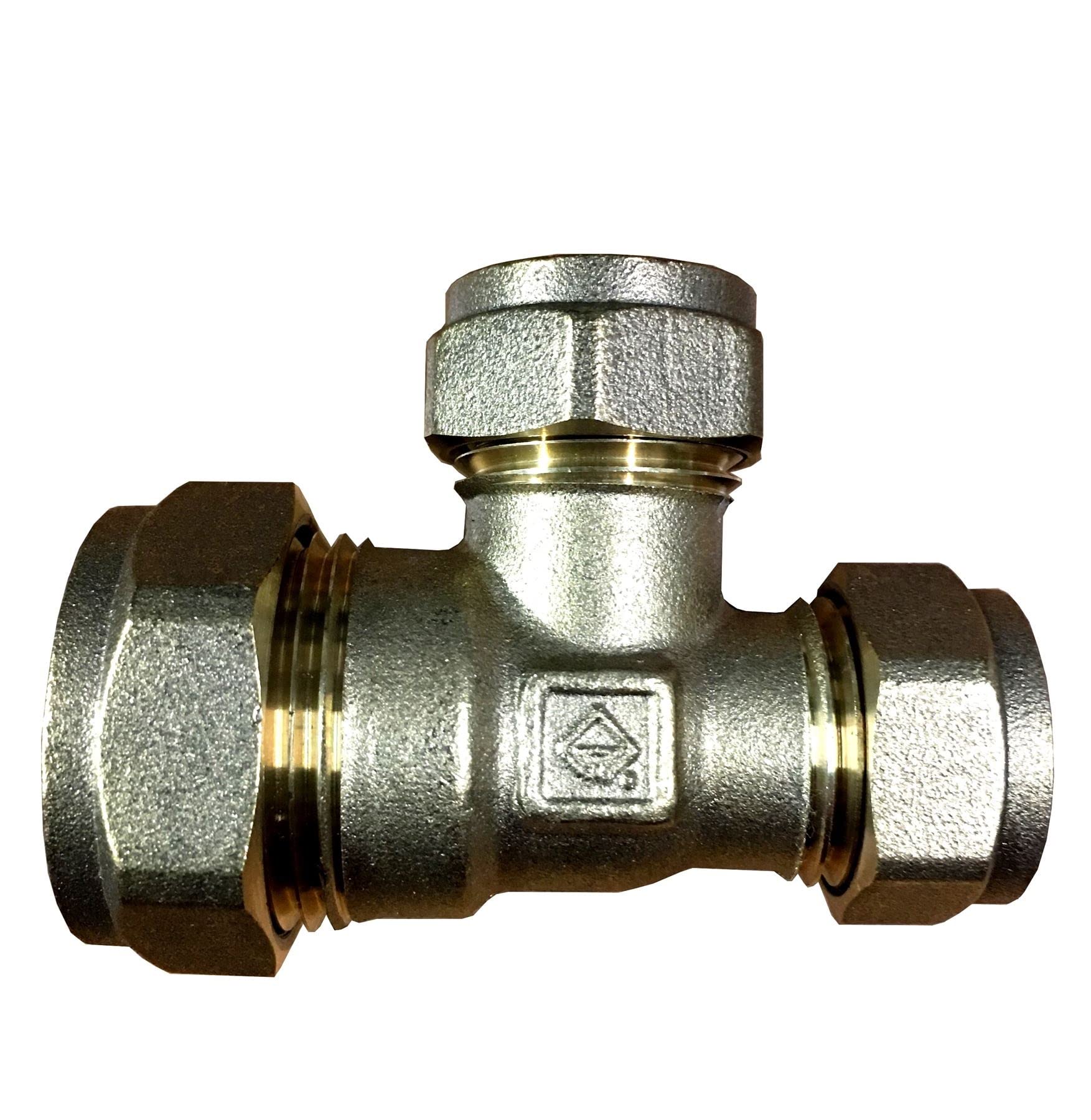 22mm x 15mm x 15mm Compression Reducing Tee