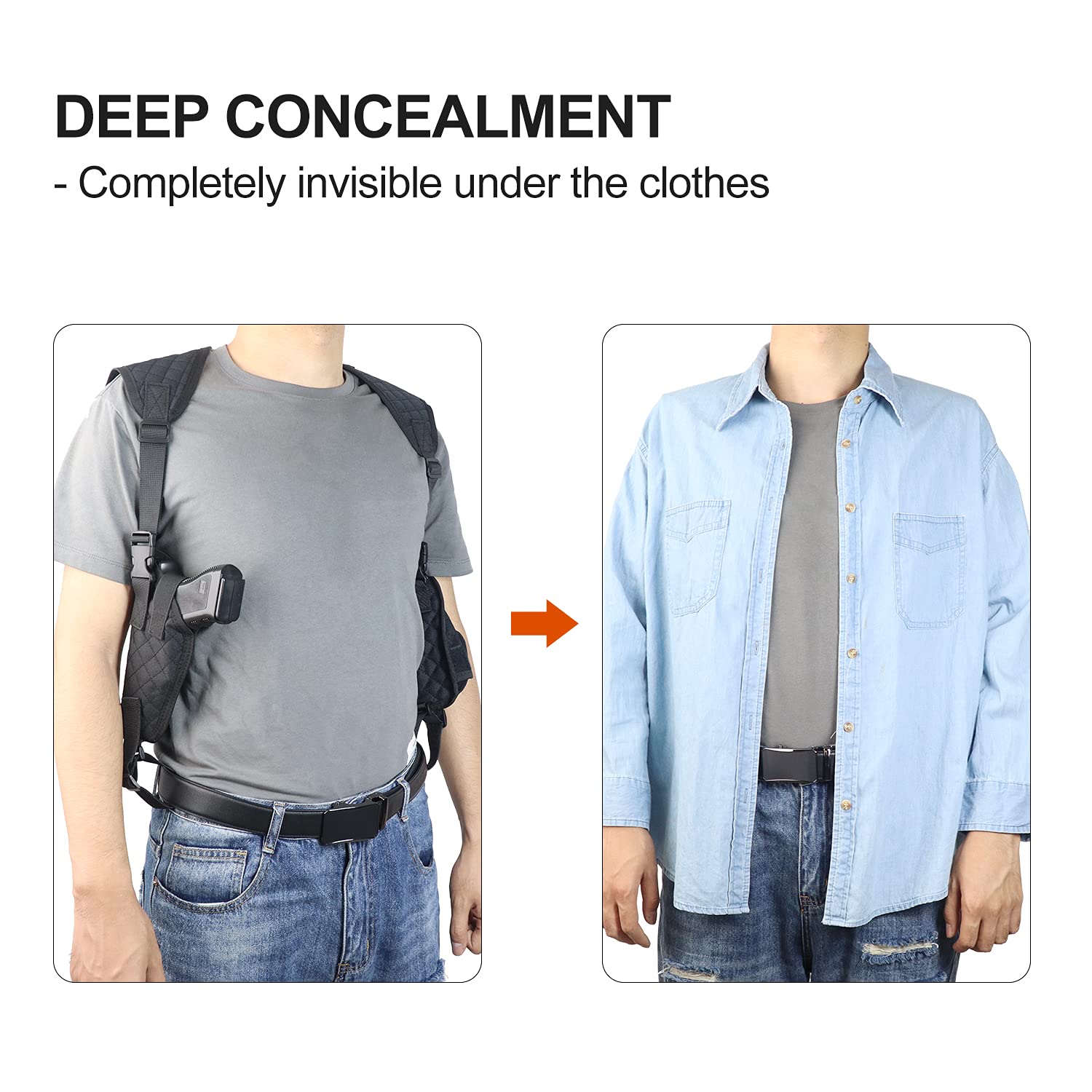 Kosibate Shoulder Holster, Gun Holster for Glock 19 17, 40 S&W, 9MM