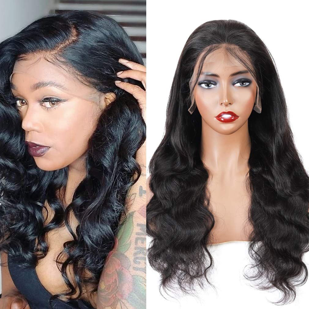 Amazon.com : Brazilian 18 Inch Body Wave Lace Front Wigs  display picture 3