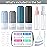 MODENGKONGJIAN 16 Pack Travel Bottles for Toiletries,TSA Approved Silicone Squeezable Travel Shampoo Bottles, 3oz Leak Proof Refillable Toiletry Cosmetic Containers (16PCS/Grey)