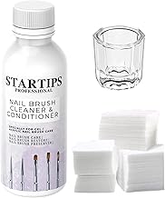 STARTIPS Professional Nail Brush Cleaner and Conditioner Kit | Essential Tool Maintenance for Nail Art Brushes (2-in-1 Formula)