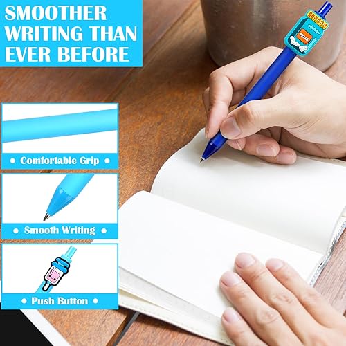 Miniatura 3 de Cholemy Juego de 24 bolígrafos para enfermera, regalos de agradecimiento de enfermería, lindos bolígrafos de dibujos animados, temáticos médicos,