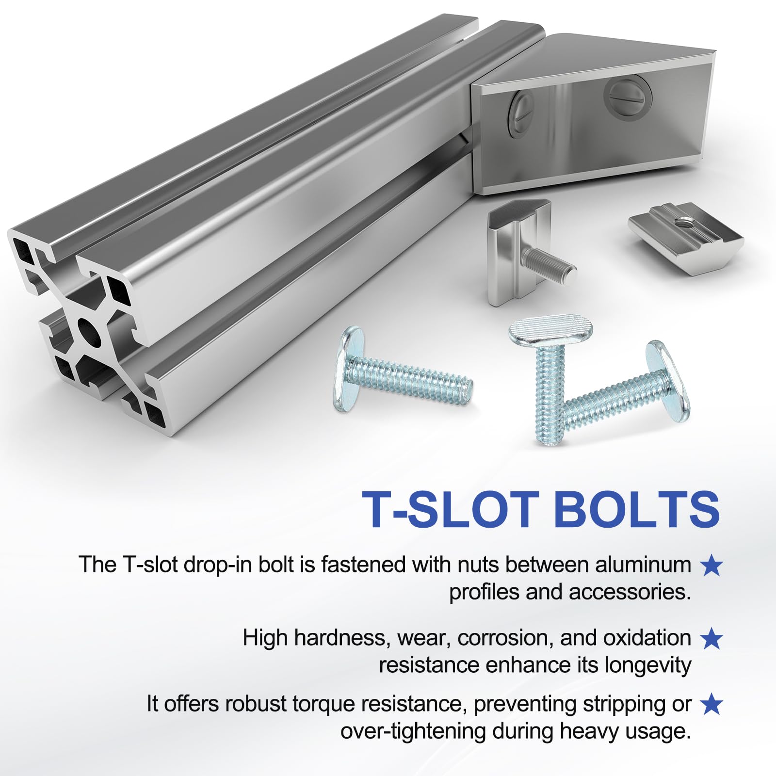 PATIKIL 1/4"-20 t Track Bolts - Image 4