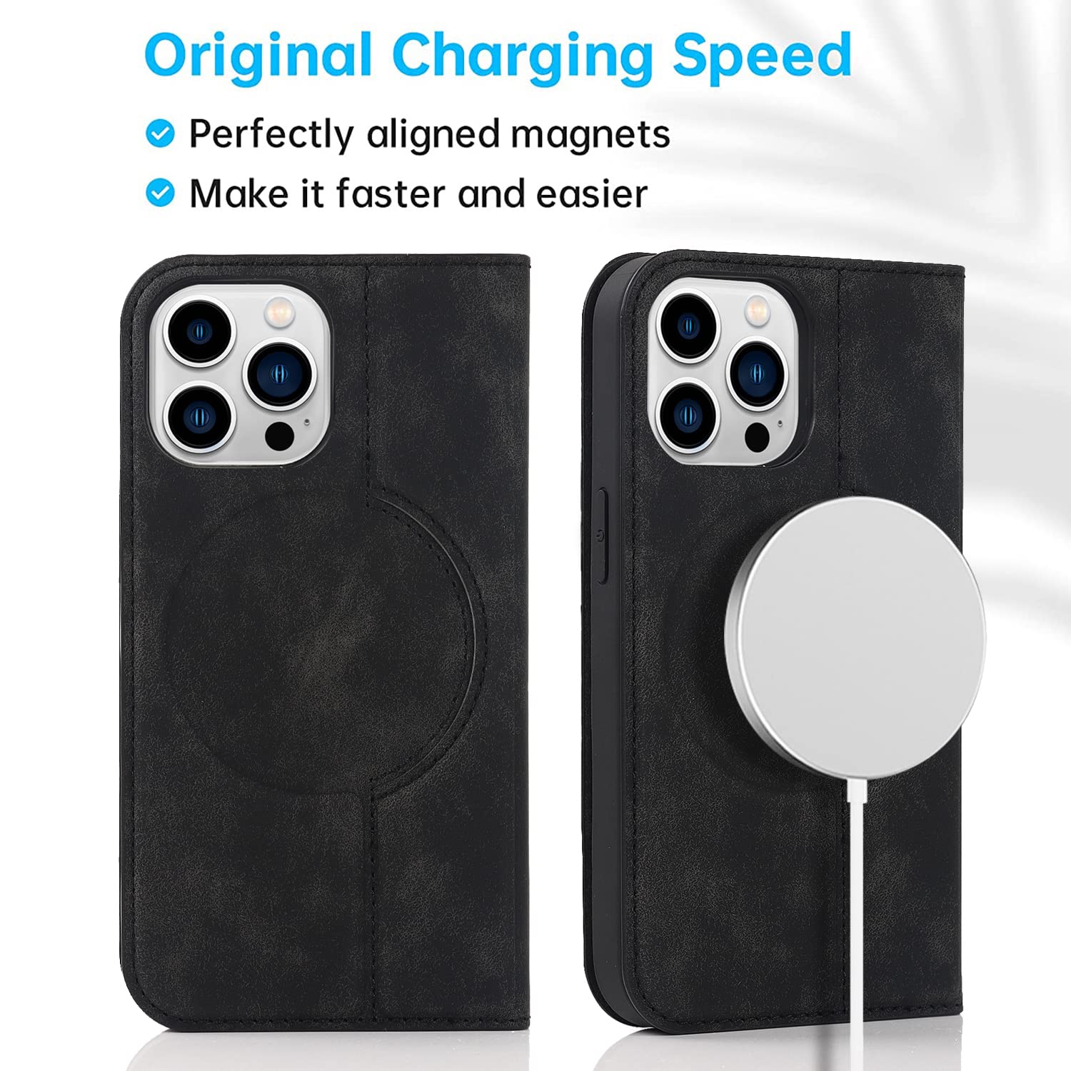 QLTYPRI Wallet Case for iPhone 13 Pro Max (6.7 inch) Compatible with Magsafe Charger - Image 4