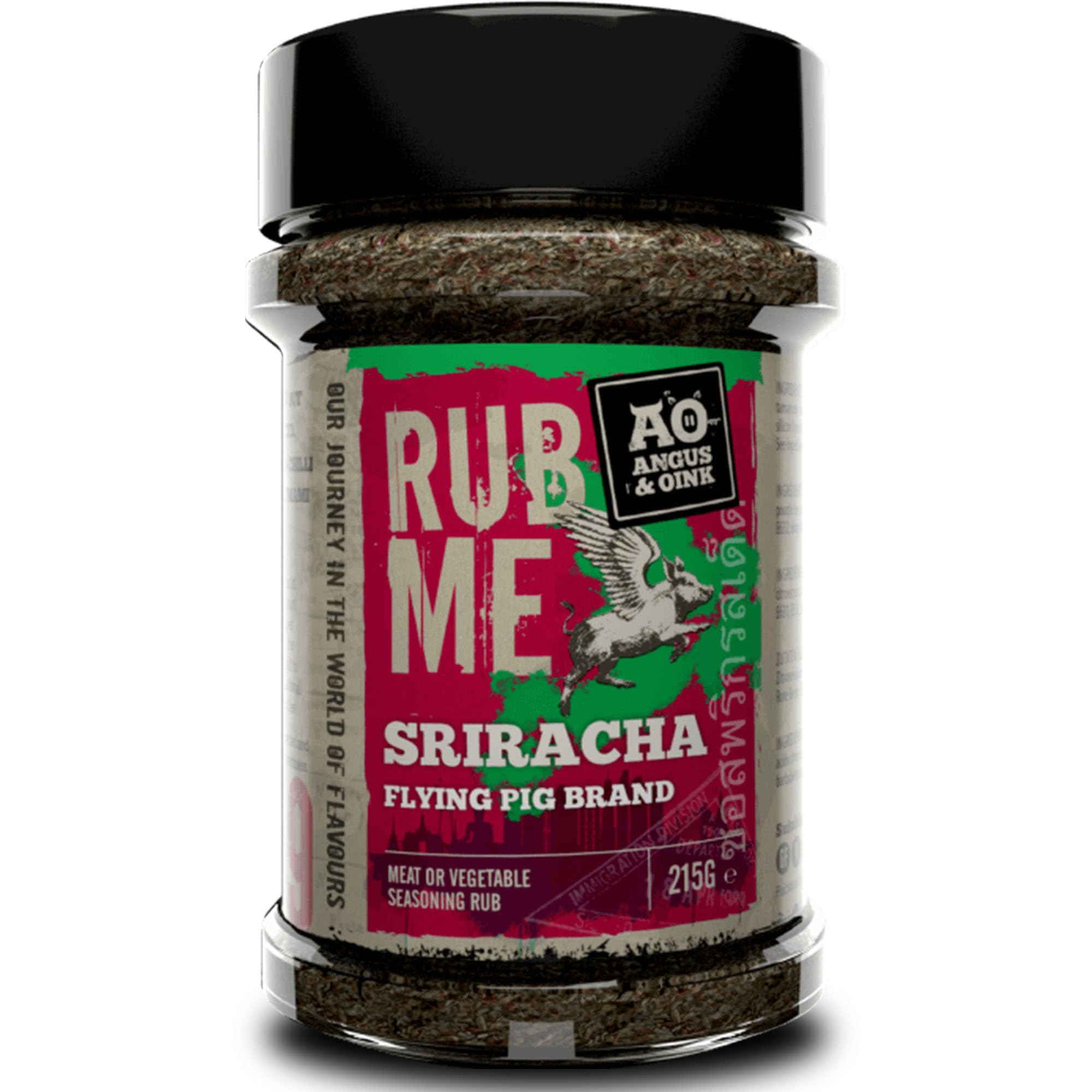 Angus & Oink | Sriracha Seasoning | Tangy Thai Spice Blend | Perfect for Eggs, Noodles, and Shrimp | Gluten-Free | 215g