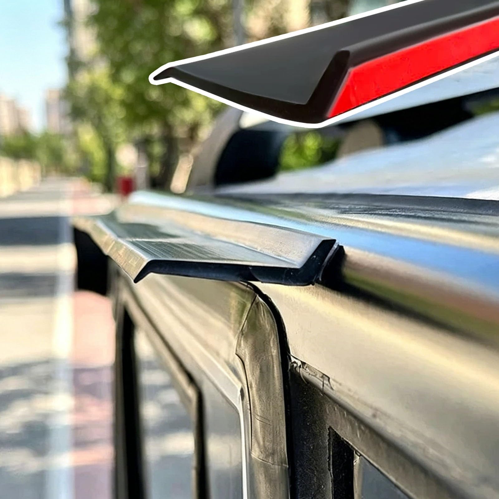 Protección de goma contra goteo en ventanas de RV y desviador de lluvia autoadhesivo