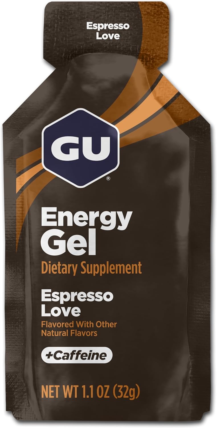 GU Energy Original Sports Nutrition Energy Gel, 24-Count, Espresso Love