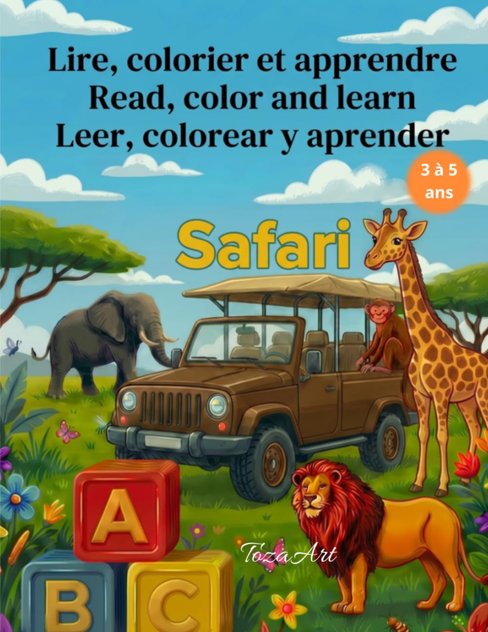 Lire, colorier et apprendre: Read, color and learn