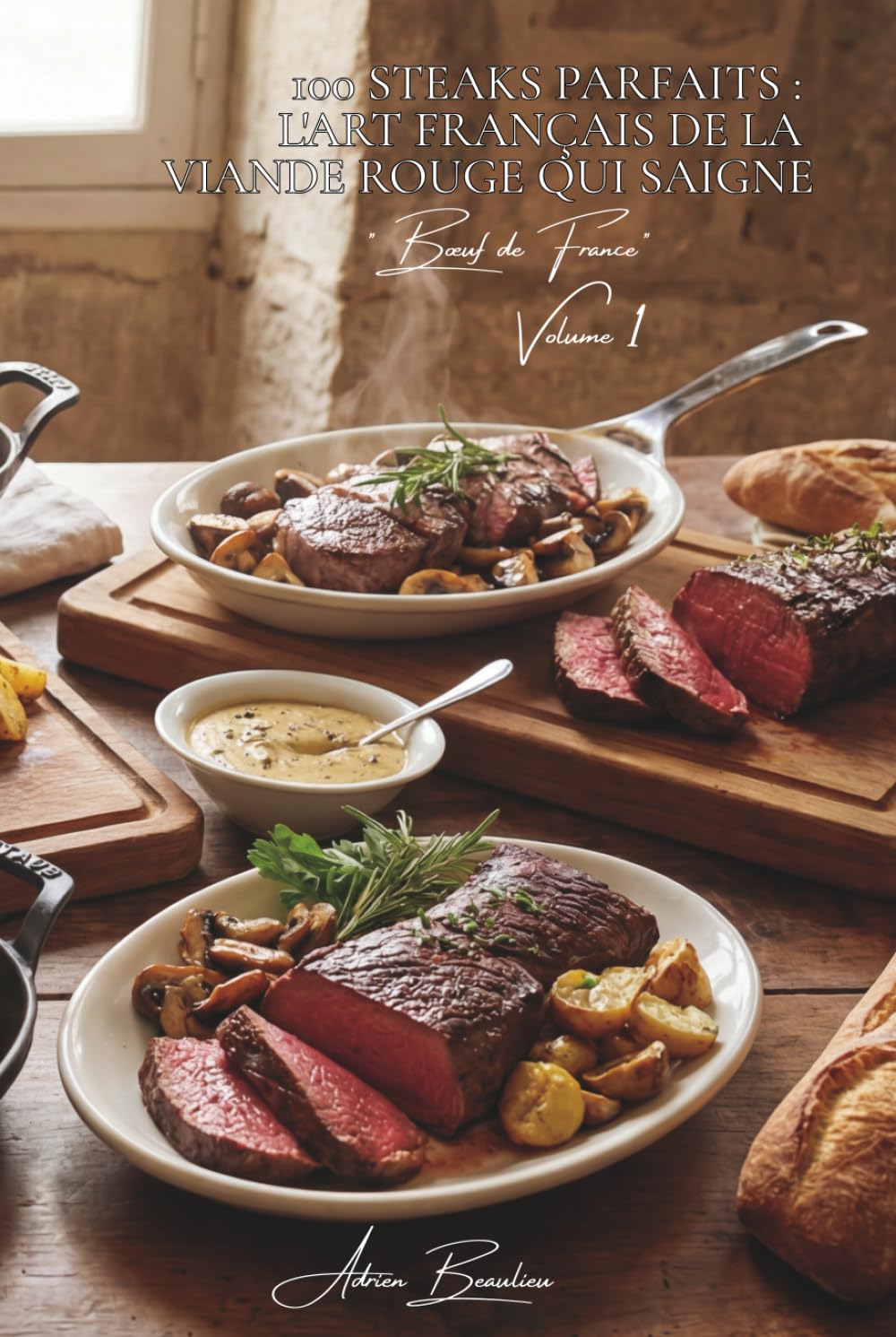 100 steaks parfaits : l'art français de la viande rouge qui saigne: Saignant, à point, bleu... maîtriser la cuisson qui fait fondre les carnivores ... "Bœuf de France" (9 livres)) (French Edition)      Hardcover – January 14, 2026