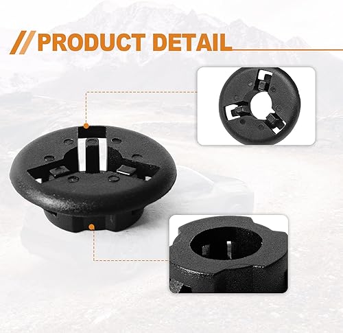 Miniatura 4 de 10 ojales de varilla de apoyo para capó de automóvil, clip de ojal de varilla de apoyo compatible con Toyota - 90080-48064