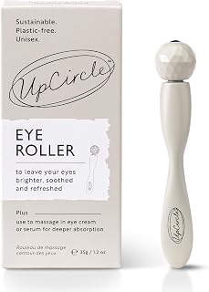 UpCircle Eye Roller: Metal Plastic-Free Tool for Dark Circles & Puffy Eyes – Cooling Depuffing Effect, Sustainable Unisex Skincare