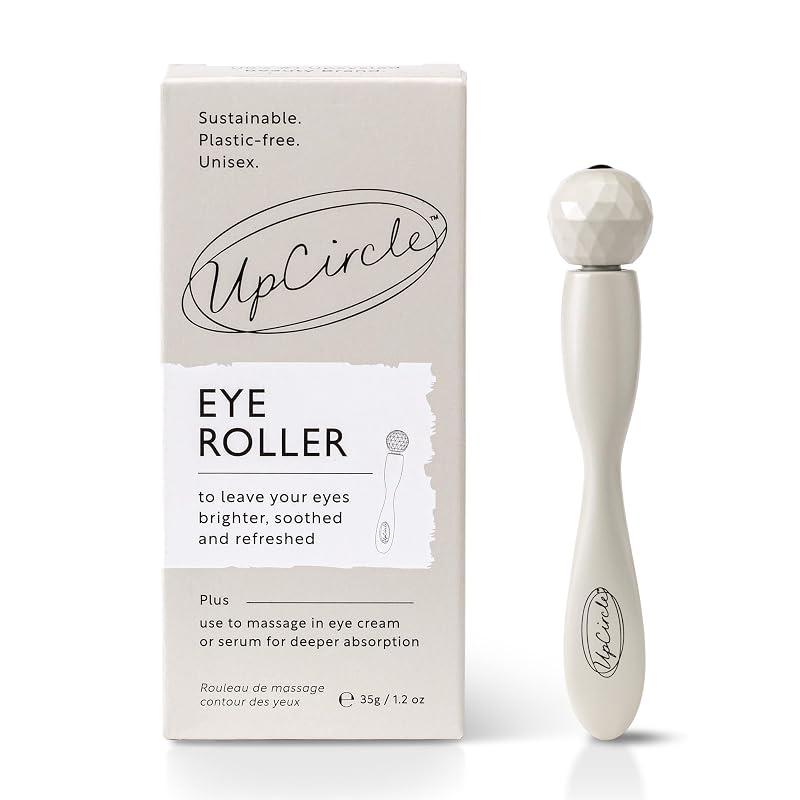 UPCIRCLE Rolo massageador para a região dos olhos em metal, sem plástico, 1 unidade