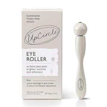 UpCircle Eye Roller 1pc Metal + Plastic-Free For Dark Circles + Puffy Eyes With Cooling Effect to Boost Circulation For Healthy Glow Sustainable + Unisex