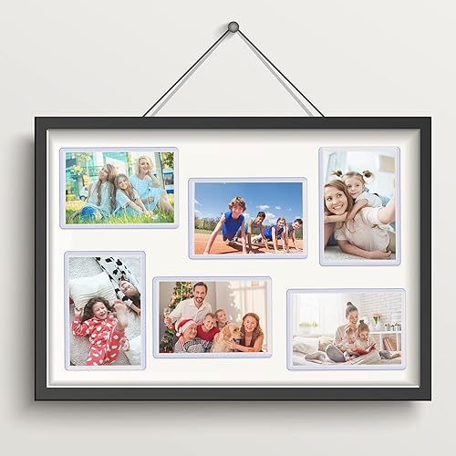 Miniatura 10 de Outus Soporte acrílico para fotos de 4 x 6 pulgadas, protector de bolsillo para tarjetas de béisbol de plástico rígido, protector de hoja de