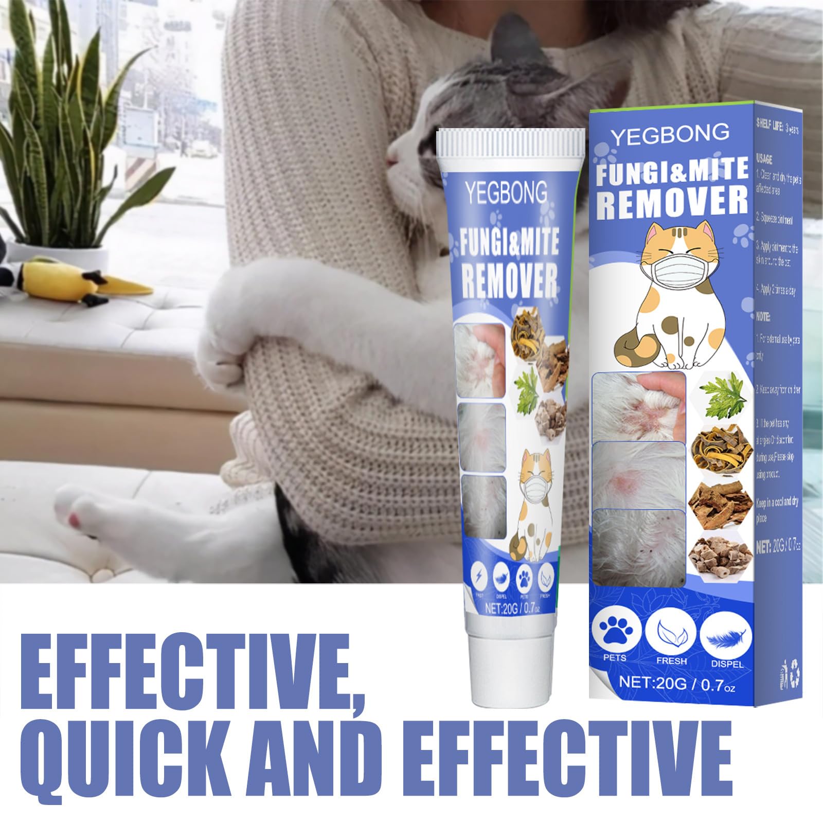 Crème Anti-démangeaison pour Animaux de Compagnie - Soulagez la Peau de Votre Animal de Compagnie Bien-aimé avec la crème Anti-démangeaison pour Animaux de Compagnie