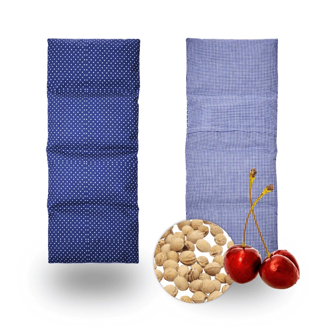 IEA Medical Kirschkernkissen 50×20 cm – Wärmekissen Mikrowelle, Kirschkerne | Wohltuende Wärme für Nacken, Schultern & Rücken, auch als Kältekissen – 100% Baumwollbezug, waschbar